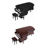 2x Mini Piano Modelo Madera Decorativa+plástico Para