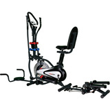 Bicicleta Elíptica 10 En 1 Monitor/volante Spinning/pesas/p