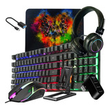 Kit Mobilador Gamer Teclado Mouse Gamer E Headset Bluetooth