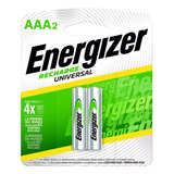 Pilas Recargables Aaa Energizer Recharge Nh12-700 1.2v 2un