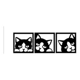 Quadros Gato Preto - Kit Decorativo Vazado