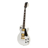 Guitarra Eléctrica Parquer Les Paul Blanca Con Funda Color Blanco Material Del Diapasón Palo De Rosa Orientación De La Mano Diestro