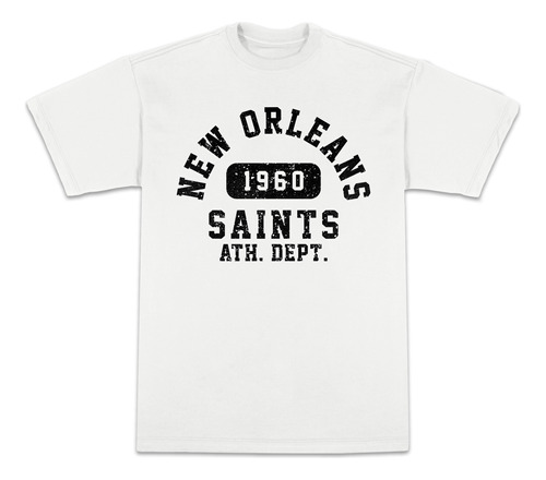 Camiseta Nfl New Orleans Saints Athletic Off White