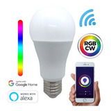 Foco Wifi Inteligente Rgbcw 9w Compatible Alexa/ Google Home Color De La Luz Rgbcw