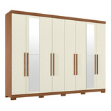 Guarda Roupa Casal Grande Master New 8 Portas C/ Espelho