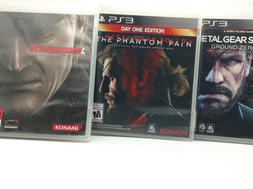 Lote Ps3 Metal Gear Solid V, Gz Y 4 Completos!
