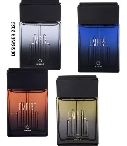 Kit Com 4 Perfumes Empires Hinode - Tradicional, Sport, Gold & Absolut - Designer 2023 - Promoção