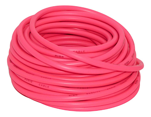 Cable Microfono 6mm Mono Fluo Rosa X 10 Mts 