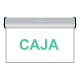 Cartel Emergencia Led Luminoso Caja 3 Hs Color Transparente