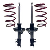 Kit X2 Espirales Progresivos Amortiguadores Para Fiat Punto