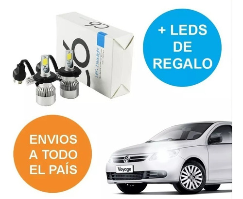 Kit Luces Led Cree Para Vw Voyage 16.000 Lms Mejor Que Xenon