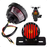 Lanterna Traseira Led Suporte De Placa Moto Custom Harley #2