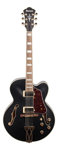 Guitarra Semiacústica Ibanez Af75g Bkf Black Flat