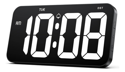 Reloj De Pared Digital Con 4 Enormes Dígitos Transparentes -