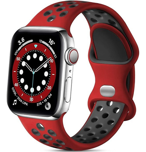Malla P/ Reloj Apple Watch 2 3 4 5 6 7 8 9 Rojo 38 A 41mm