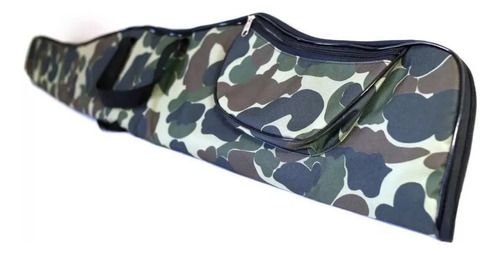 Capa P/ Carabina Camuflada Com Luneta Forrada Espumada 130cm