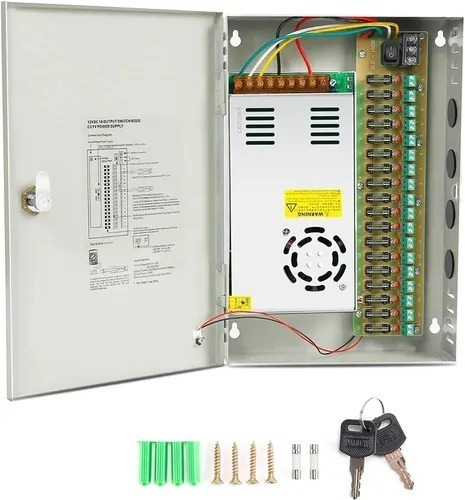 Fuente Centralizada Cámaras De Seguridad 18 Canales 12v/30a