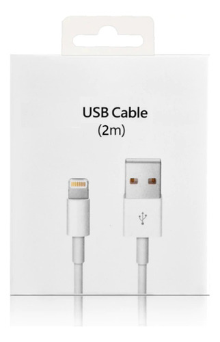 Cable Usb Para Apple iPhone 8 8 Plus Xr Xs Max 2 Metros