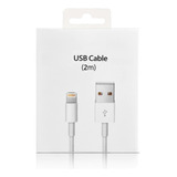 Cable Usb Para Apple iPhone 8 8 Plus Xr Xs Max 2 Metros