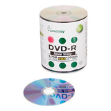 Smart Buy 100 Pack Dvd-r 4.7gb 16x Datos En Blanco Plateado