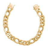 Pulseira De Ouro 18 K Modelo 3x1 Com 12 Gramas