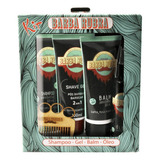 Kit De Barba Completo - Shampoo Balm Óleo Gel - Barba Rubra