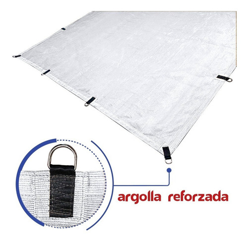 Malla Sombra 1.5x2.5 Mallasombra 90% Reforzada Argolla Toldo