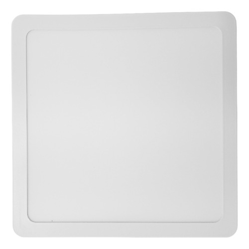 Panel Plafon Led Aplicar Cuadrado 24w Frio 6500k Candela E A Color Blanco