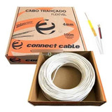 Kit C/ 4 Cabo Coaxial Bipolar 4mm 100m 80% Cftv Trançado Br