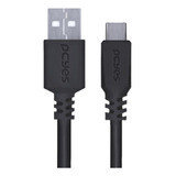 Cabo Para Celular Usb Para Usb Tipo C 1 Metro Preto Puacp-01