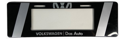 Marco Portaplaca Volkswagen Negro/gris Europeo Se