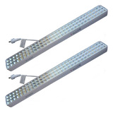 Pack X 2 Luz De Emergencia 90 Leds Etheos Lem90e Led Con Batería Recargable 15w 220v Blanca