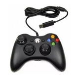 Controle P/ Xbox 360 C/ Fio Joystick Video Game Manete X360