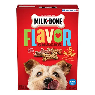 Golosinas Para Perros Milk-bone Flavor Snacks, Galletas Pequ