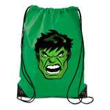 Tula Deportiva Impermeable Maleta Sport Bolsa Hulk Avengers Color Verde Musgo