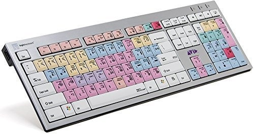 Teclado Logickeyboard Slim Para Pc 25x10x6  -blanco