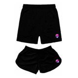 Conjunto De Casal Kit Casal Shorts Combinando Moda Praia