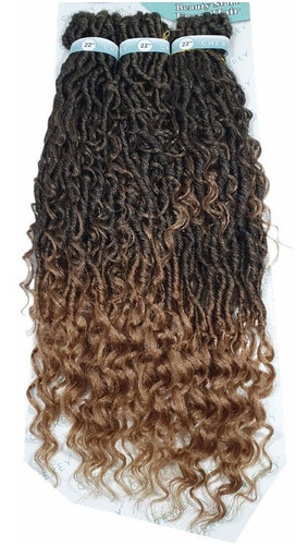 Aplique Cabelo Boho Goddess Loc Cherey Para Crochet Braid Cor #t1b/27