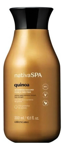  Shampoo Vegano Força Dos Fios Nativa Spa Quinoa 300ml O