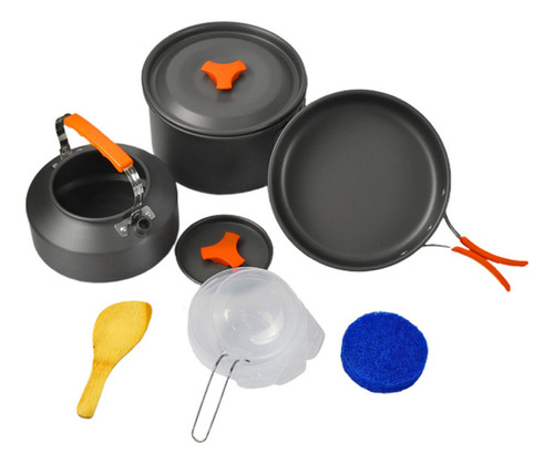 Kit De Utensilios De Cocina De Aluminio Para Acampar Al Aire