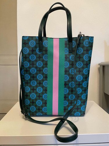 Monogram Shopping Bag - Jackie Smith - Rosa Y Verde
