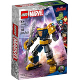 Lego Set De Construccion Super Heroes Armadura Robótica De Thanos 76242 114 Piezas En Caja