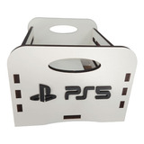 Organizador Case Para Games Caixa Jogos Ps5 Mdf Branco