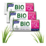 Kit 3 Sacos 15l 120 Unidades Biodegradável Lixo Banheiro Pia