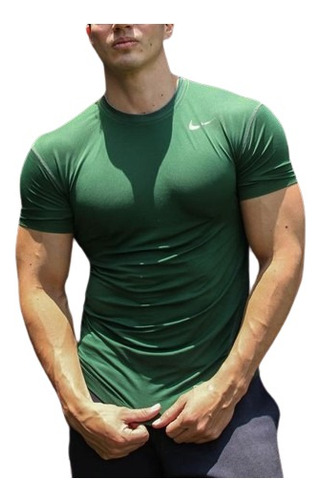 Playera Nike Pro Combat Verde L Estetica De 10 100% Original