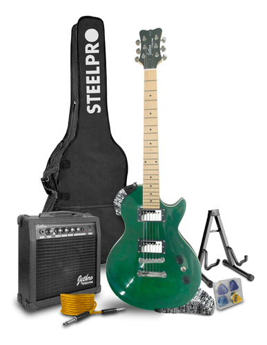 Paquete Guitarra Electrica Series Jethro By Steelpro 045-sk