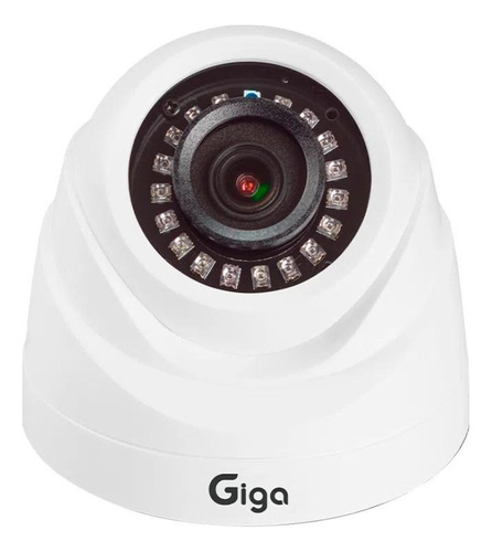 Câmera De Segurança Giga Gs0460a Com Resolução De 1mp Visão Nocturna Incluída Branca