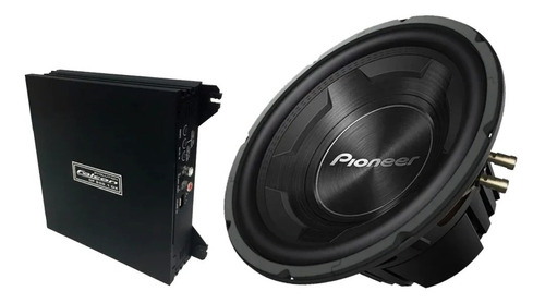 Subwoofer Pioneer Cara Preta 600wrms + Módulo Falcon Df600.1