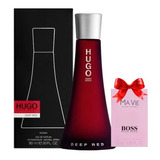 Deep Red Hugo Boss 90ml Edp Dama Original + Regalo