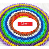 1000 Canutillos Hama Beads Mini 2,6mm + Base + Papel+ Pinza 